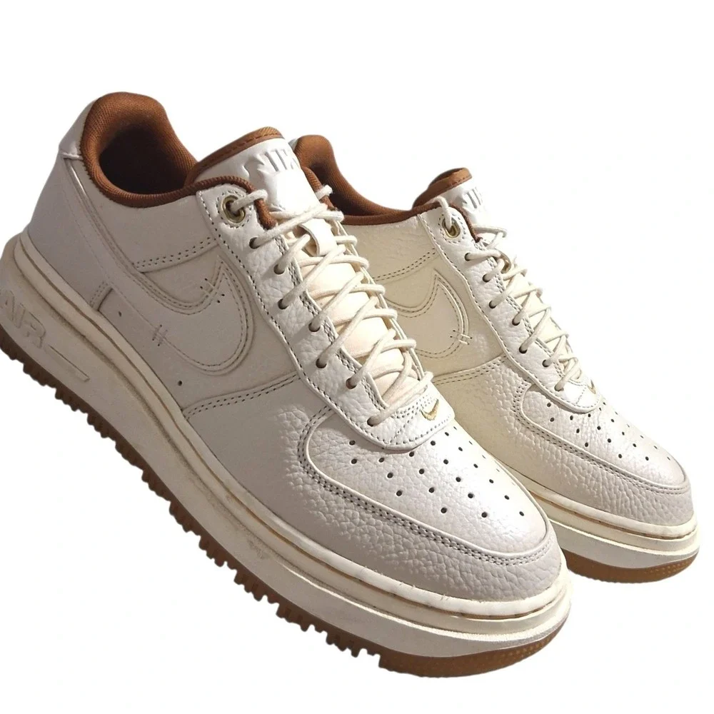 Nike Air Force 1 Low Luxe Pearl Pecan Mens size 10.5 Classic Streetwear Sneakers